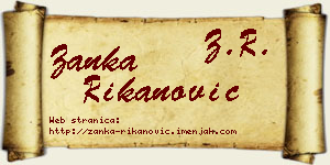Žanka Rikanović vizit kartica